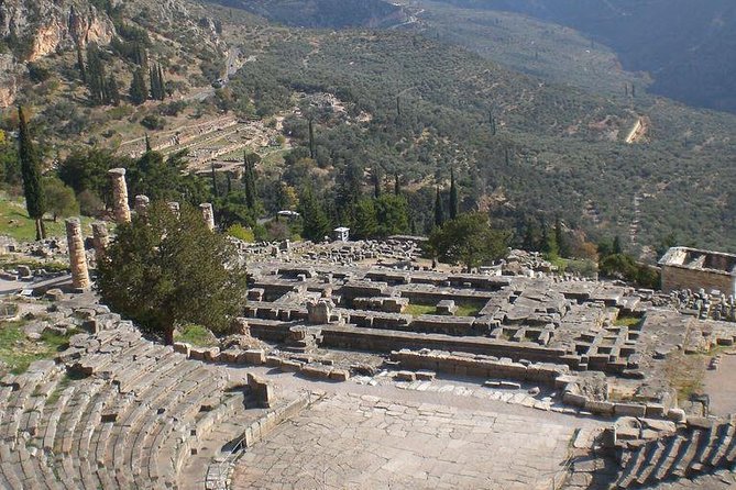 2-Day Trip to Delphi from Athens - The Sanctuary of Apollo and its steep terraces