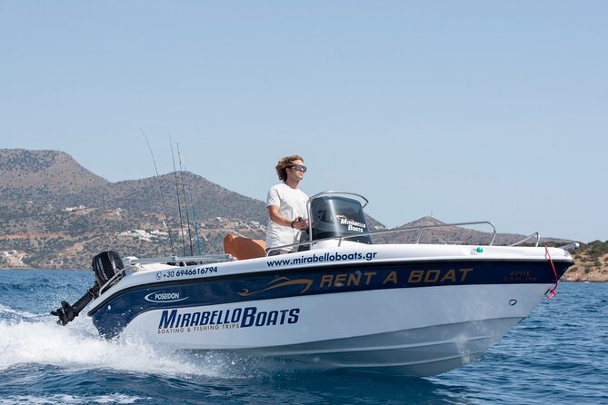 4-Hour Private Boat Rental Without Skipper at Agios Nikolaos - Spinalonga and the fortress seen from the sea