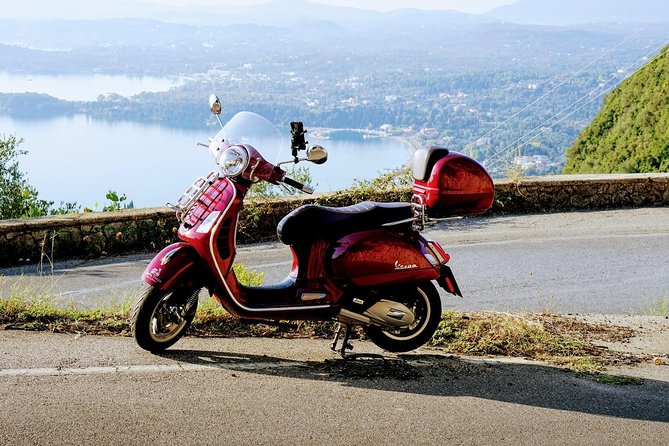 Above & Beyond Palaiokastritsa Corfu Vespa Scooter Tour - Lakones and the view above Paleokastritsa