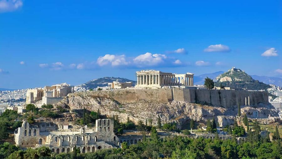 Acropolis: 3D representations & audiovisual self-guided tour - Starting at the Acropolis entrance