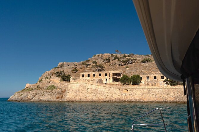 Ag. Nikolaos Catamaran to Spinalonga - Gourmet Meal & Water Toys - Spinalonga fortress from the sea