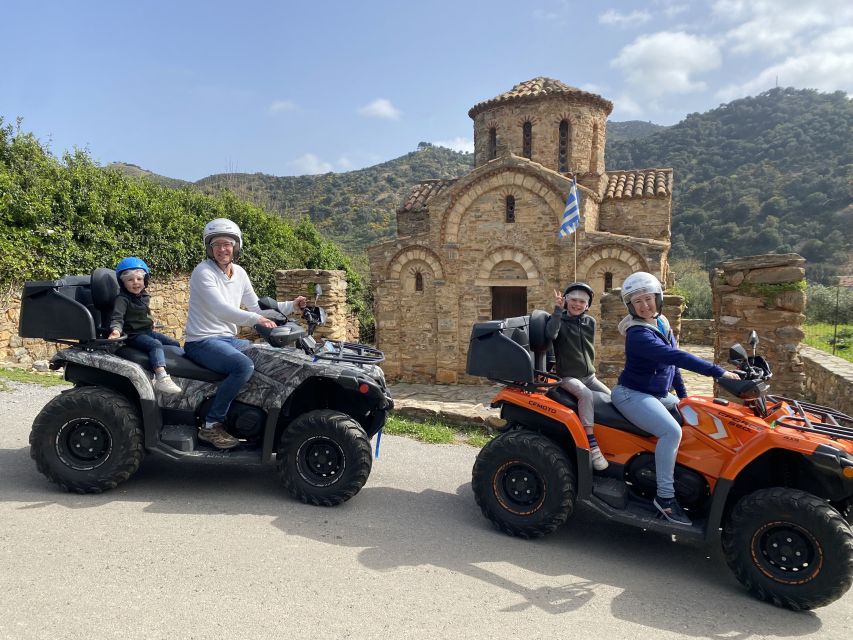 Agia Pelagia Crete Quad Bike authentic backland Tour - The olive mill and a taste of Crete