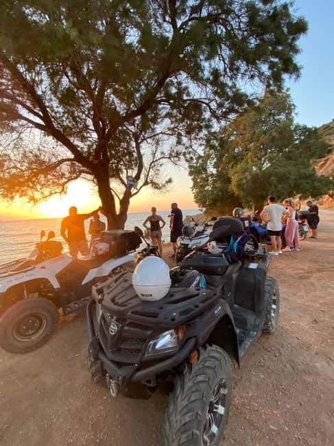 Agia Pelagia: Sunset or Morning Quad Tour & Ghost Town Visit - Down the old donkey road to Fodele