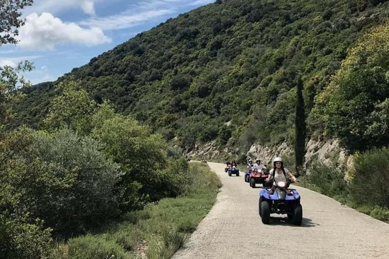 Agios Gordios: Corfu ATV Quad Tour with Lunch at Pink Palace - Lunch in an old sea-view village