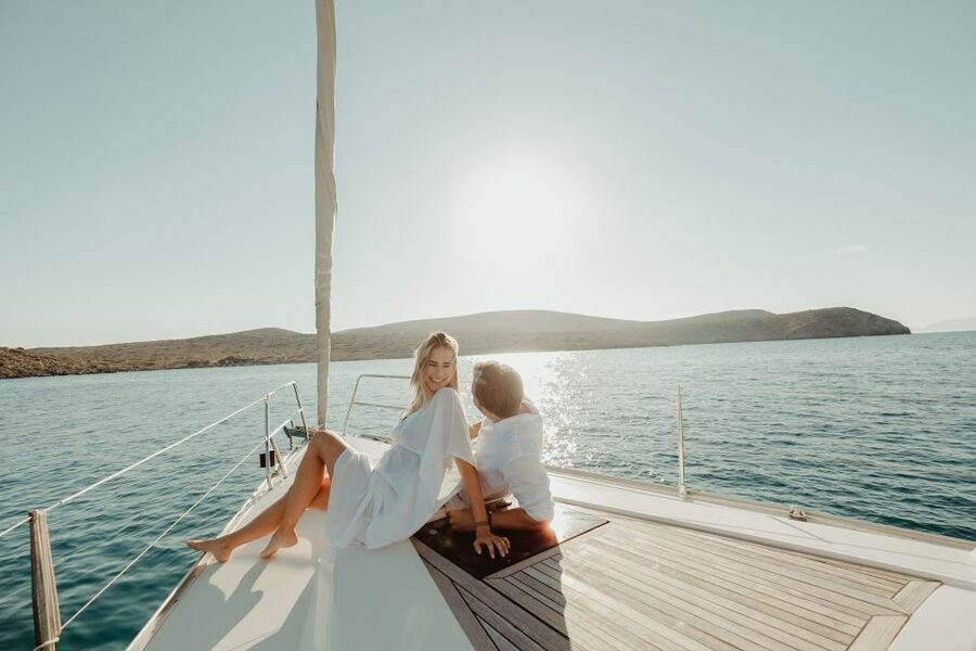Agios Nikolaos: Mirabello Bay Sailing Cruise with Meal - Lunch, local wine, and the return sail