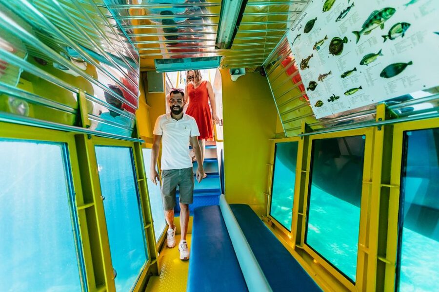 Agios Nikolaos: Semi-Submarine Cruise - From underwater windows to open-deck views