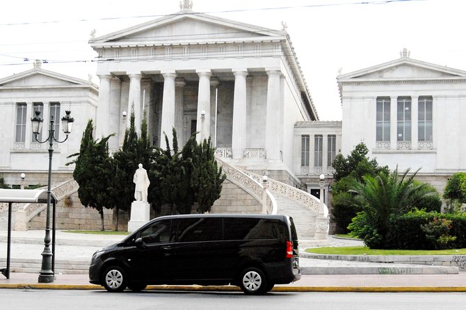 Airport transfer - The drive to an Athens hotel or the port