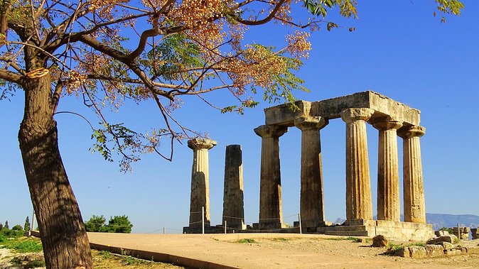 Ancient Corinth, Sanctuary of Hera, Blue Lake & Canal from Athens - Village shops offer a small local pause