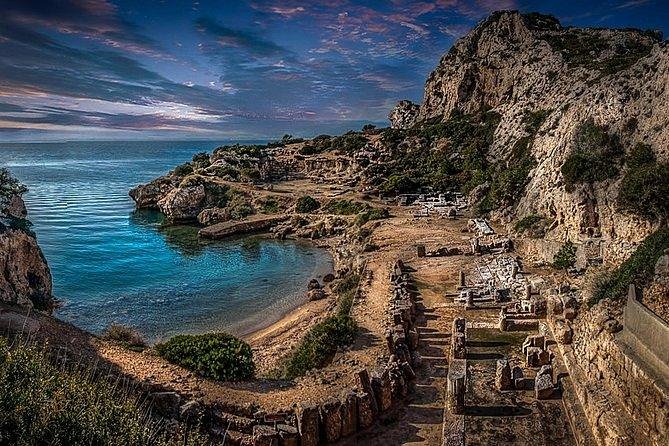 Ancient Corinth, Sanctuary of Hera, Blue Lake & Canal from Athens - Acrocorinth puts the ruins below you