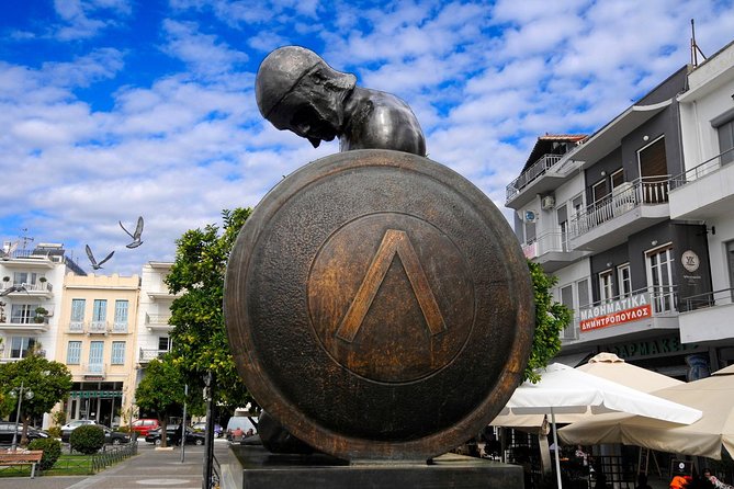 Ancient Sparta Ancient Corinth Private Tour from Athens/ Nafplio - Leonidas Monument and the Molon labe story