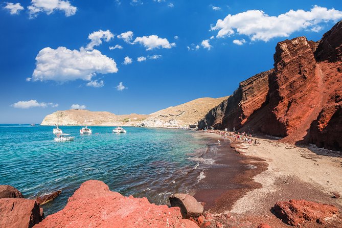 Archaeological Bus Tour To Akrotiri Excavations & Red Beach - Megalochori offers a quieter Santorini