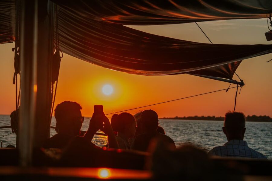 Argostoli: Sunset Cruise with Swim Stops, Dinner, and Wine - Key points to know before you book