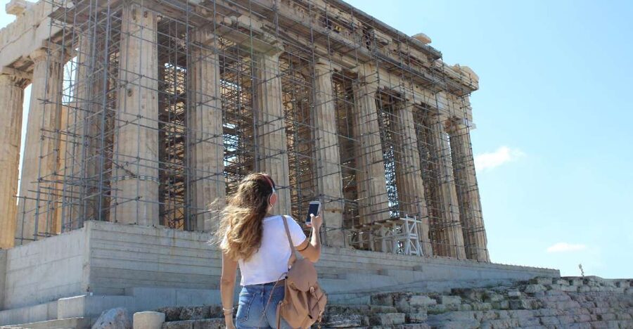 Athens: Acropolis & Acropolis Museum Ticket with Audio Guide - Walking through the Propylaea and Temple of Nike