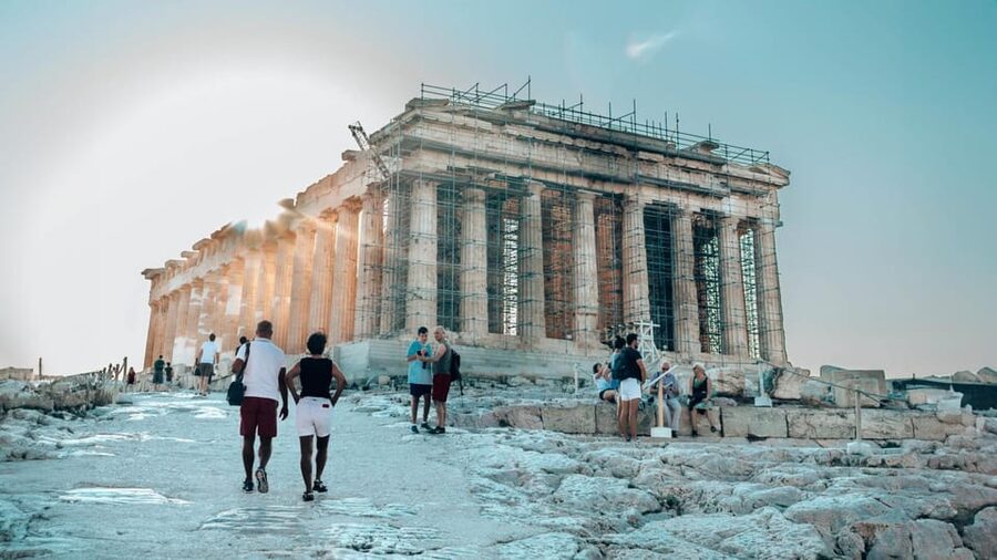 Athens: Acropolis and Mythology Highlights Small Group Tour - The Temple of Olympian Zeus from outside