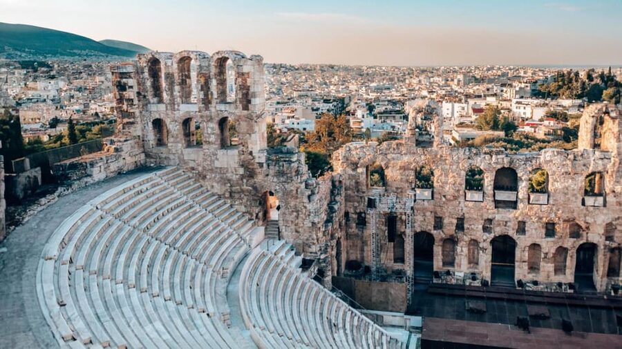 Athens: Acropolis and Mythology Highlights Small Group Tour - Climbing toward the Acropolis