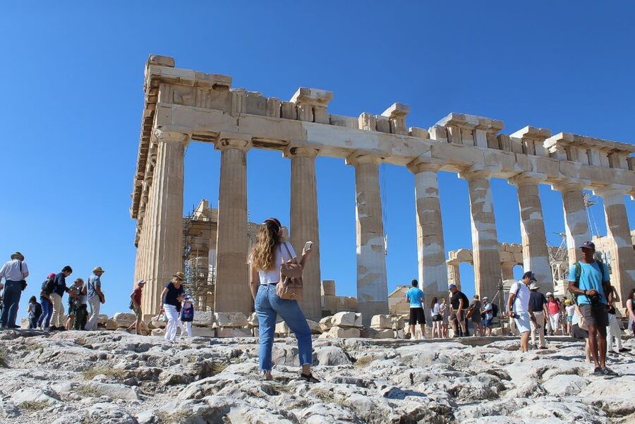 Athens: Acropolis Ticket with Multilingual Audio Guide - Climbing the great staircase and entering the Acropolis