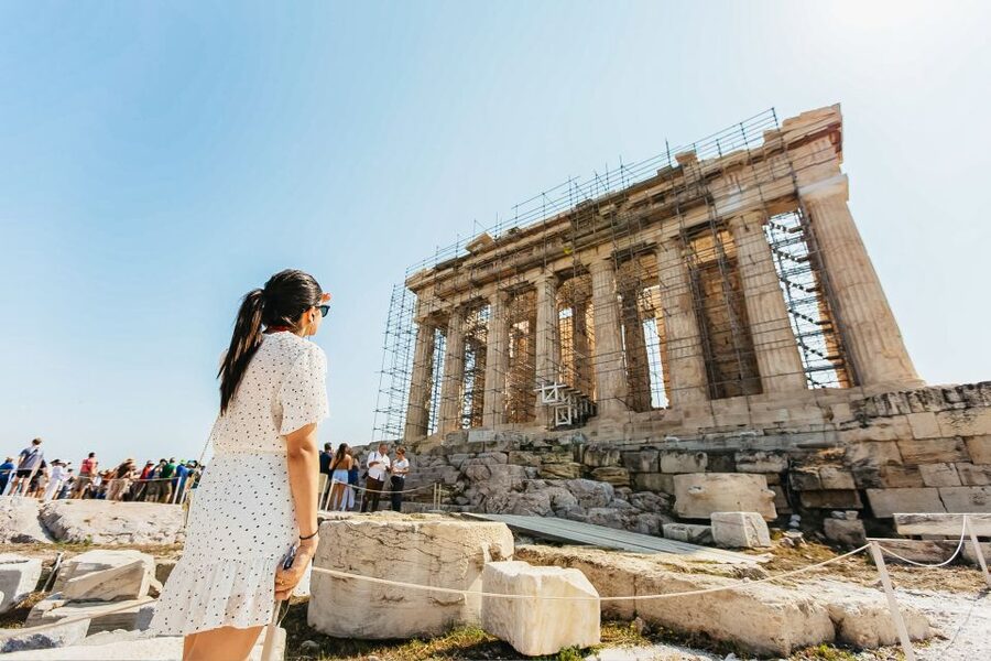 Athens: Acropolis Ticket with Optional Audio or Live Guide - Propylaea and the temple of Athena Nike