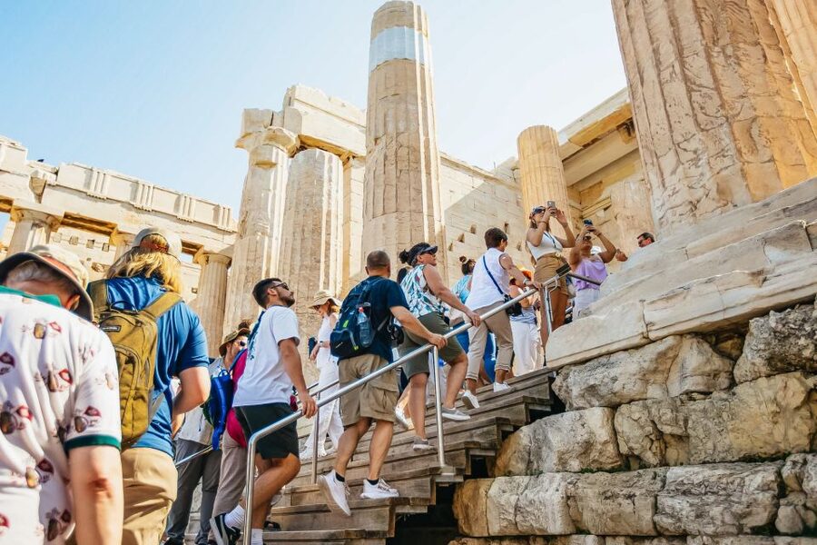 Athens: Acropolis Ticket with Optional Audio or Live Guide - The Odeon of Herodes Atticus from above