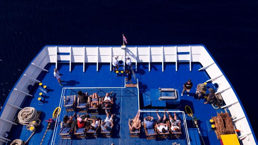 Athens: Aegina, Agistri & Metopi Swimming Cruise with lunch - The long crossing is part of the experience
