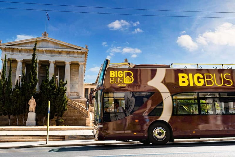 Athens: Big Bus Hop-on, Hop-off Tour by Open-Top Bus - The Athens red route puts the ancient center within reach