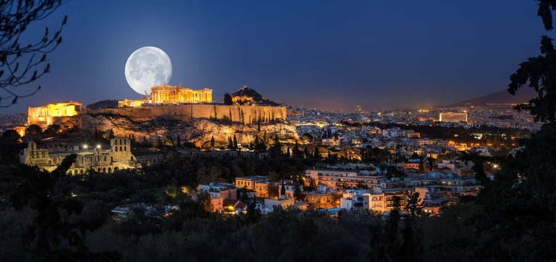Athens: Big Bus Panoramic Night Tour by Open-Top Bus - Starting beside Parliament at night