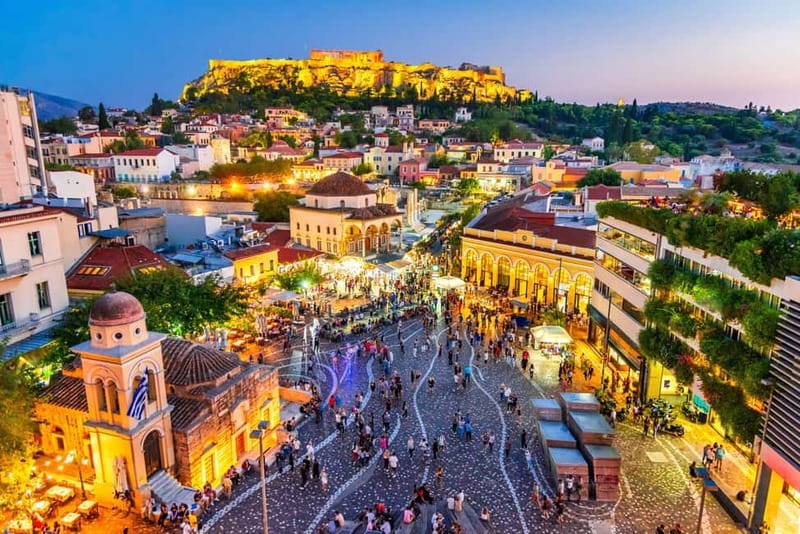 Athens: Big Bus Panoramic Night Tour by Open-Top Bus - Kotzia Square and Plaka add contrast