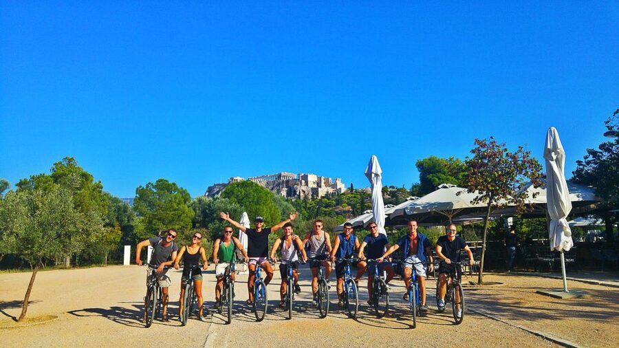 Athens: Bike Tour with Acropolis & Parthenon Visit - The Acropolis begins at the lower monuments