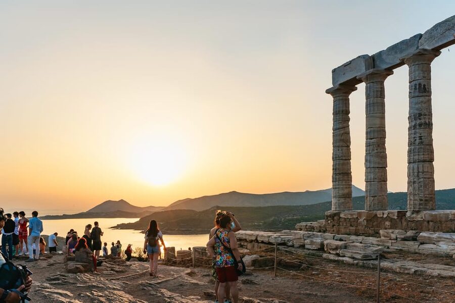 Athens: Cape Sounion & Poseidon Temple Sunset Half-Day Trip - Sunset from the southeastern tip of Attica