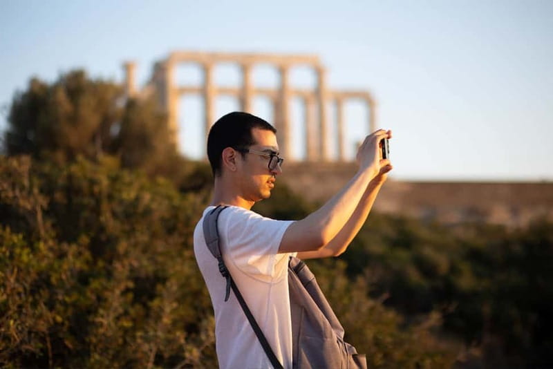 Athens: Cape Sounion & Temple of Poseidon Sunset Experience - Sunset over the Aegean Sea