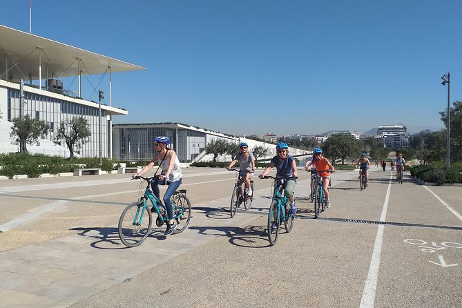 Athens City and Sea bike tour - The waterfront: Averof, the Olympic complex, and the marina