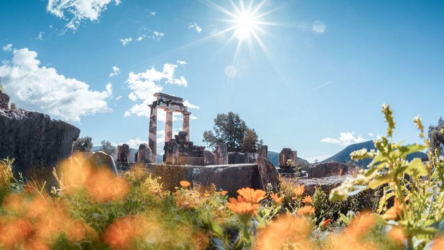 Athens: Delphi, Corycian Cave, and 300 Battlefield Day Trip - Delphi, where myth meets stone