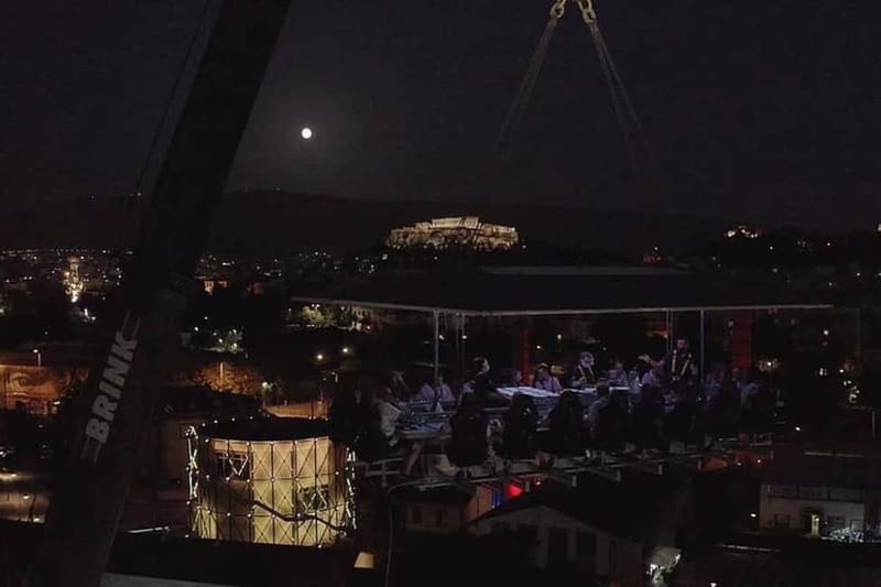 Athens: Dinner in the Sky Experience - After dinner in Gazi