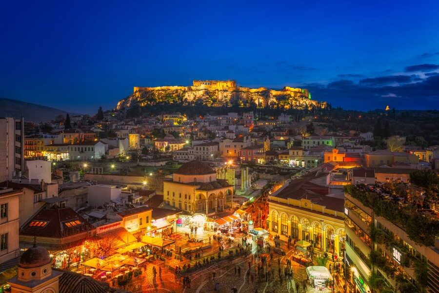 Athens: Evening Food Walking Tour - Monastiraki starts with classic Greek flavors