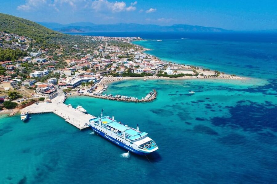 Athens: Ferry Boat Ticket to/from Agistri Island - Boarding a spacious Saronic ferry