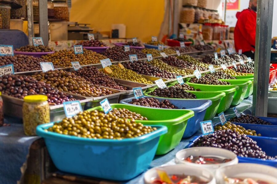 Athens: Food Market Visit and Cooking Class with Wine - A short walk through Varvakios Agora