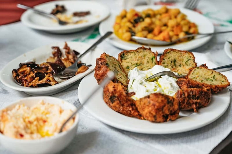 Athens: Greek Foodie Tour with Tastings - Walking through Varvakios Agora