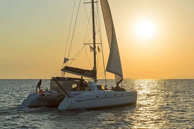 Athens: Half-Day Sunset Catamaran Cruise with Meal & Drinks - Key points to know before you book