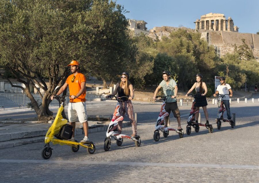 Athens Highlights by Electric Trikke Bike - Syntagma Square and the Guard Change