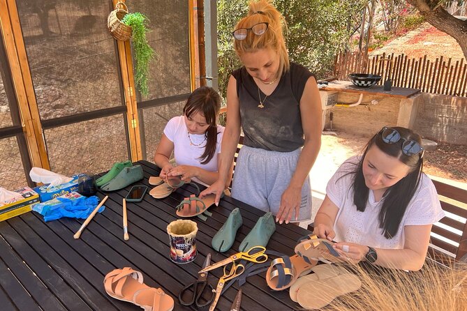 Athens Make Your Own Greek Leather Sandals Workshop - Meeting Marianna and Dimitris in the Athens Riviera