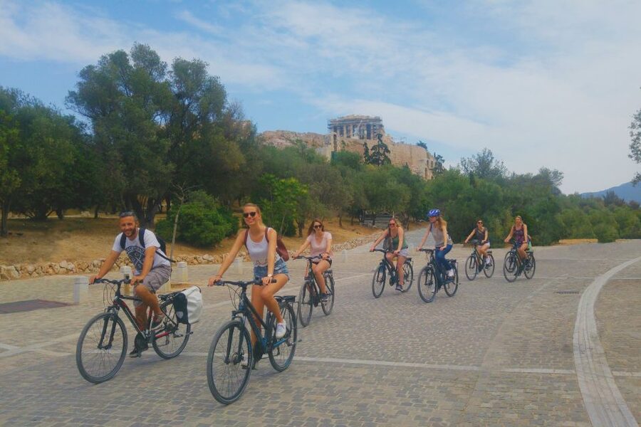 Athens: Old Town Highlights Guided E-Bike Tour - From the Acropolis metro to the Temple of Olympian Zeus