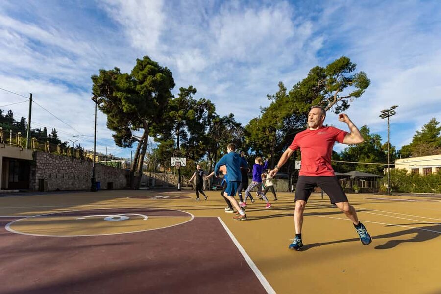 Athens: Olympic Games Workout Session - Reaching the marble Panathenaic Stadium