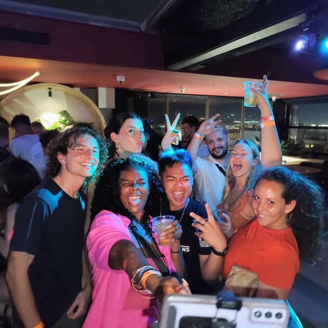 Athens Party Pub Crawl with Unlimited Drinks & Club Access - The first bar, where the group begins to mix