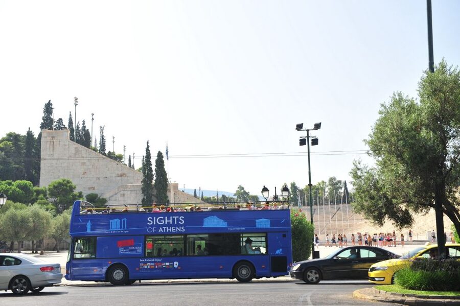 Athens, Piraeus, and Coastline: Blue Hop-On Hop-Off Bus - The Orange Line and Athens’s historic center
