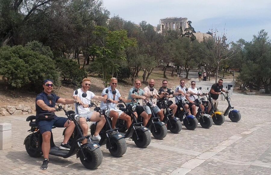 Athens: Premium Guided E-Scooter Tour in Acropolis Area - Pnyx Hill, where democracy took shape