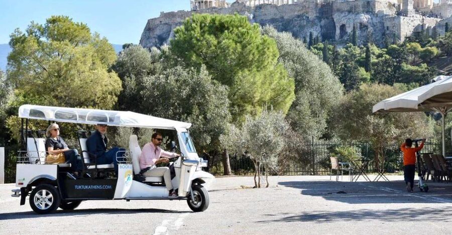 Athens: Private 3-Hour City Tour on Eco-Friendly Tuk Tuk - The Acropolis from street level