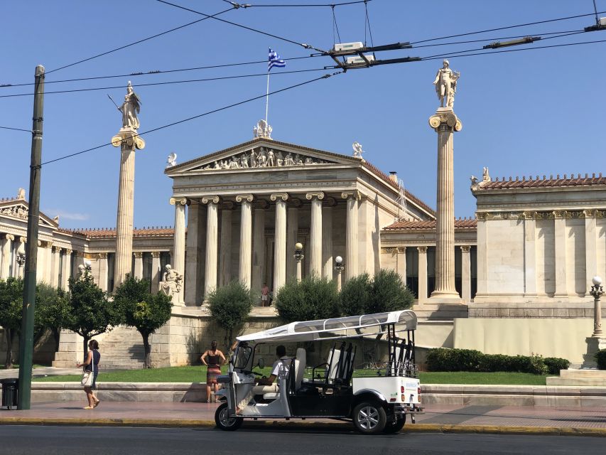 Athens: Private Evening Sightseeing Tour by Electric Tuk-Tuk - The Olympic Stadium, Temple of Zeus, and Hadrian’s Arch