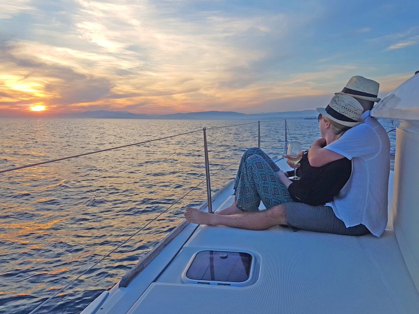 Athens: Riviera Catamaran Cruise with Meal and Drinks - Leaving Athens behind at Alimos Marina