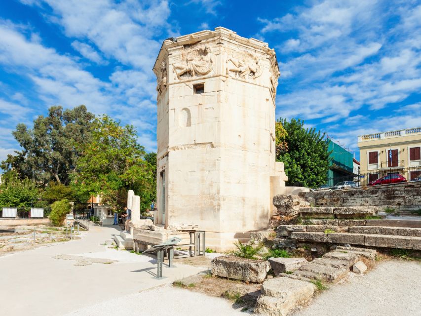 Athens: Roman Agora & Ancient Agora E-ticket & 2 Audio Tours - Walking to the Ancient Agora during construction