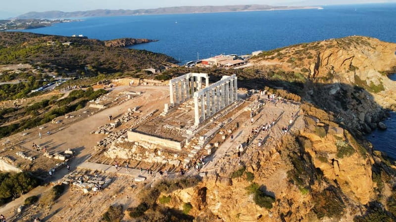 Athens: Temple of Poseidon & Cape Sounion Early Noon Tour - Reaching the Temple of Poseidon above the Aegean