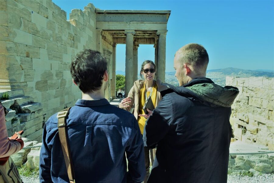 Athens: The Acropolis Guided Walking Tour in German - Passing the Asklepieion and Herodes Atticus Odeon